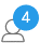 Icon that represents the total participants attending the meeting